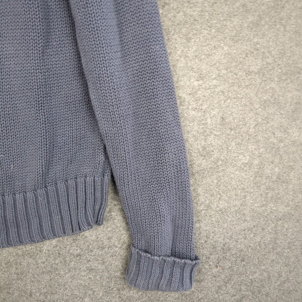 Calvin Klein Jeans Womens Small Blue Chunky Knit Turtleneck Sweater - Picture 4 of 13